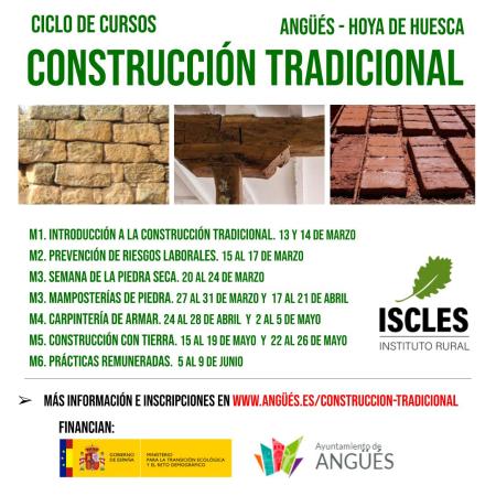 CICLO DE CURSOS. RECUPERACIÓN DE TÉCNICAS DE CONSTRUCCIÓN TRADICIONAL
